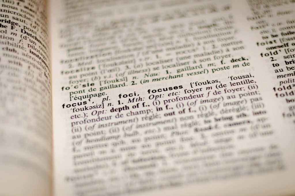 Dictionary page